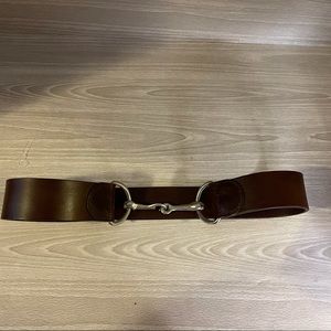 2” Wide Sz M /33 in Horsebit Closure Leather Belt